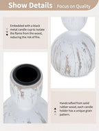 Boho Brown Candle — Set of 3 - View 3