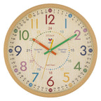 Battery Operated Yellow Wall Clock — 12"