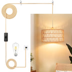 Dimmable Boho Fabric Pendant Light