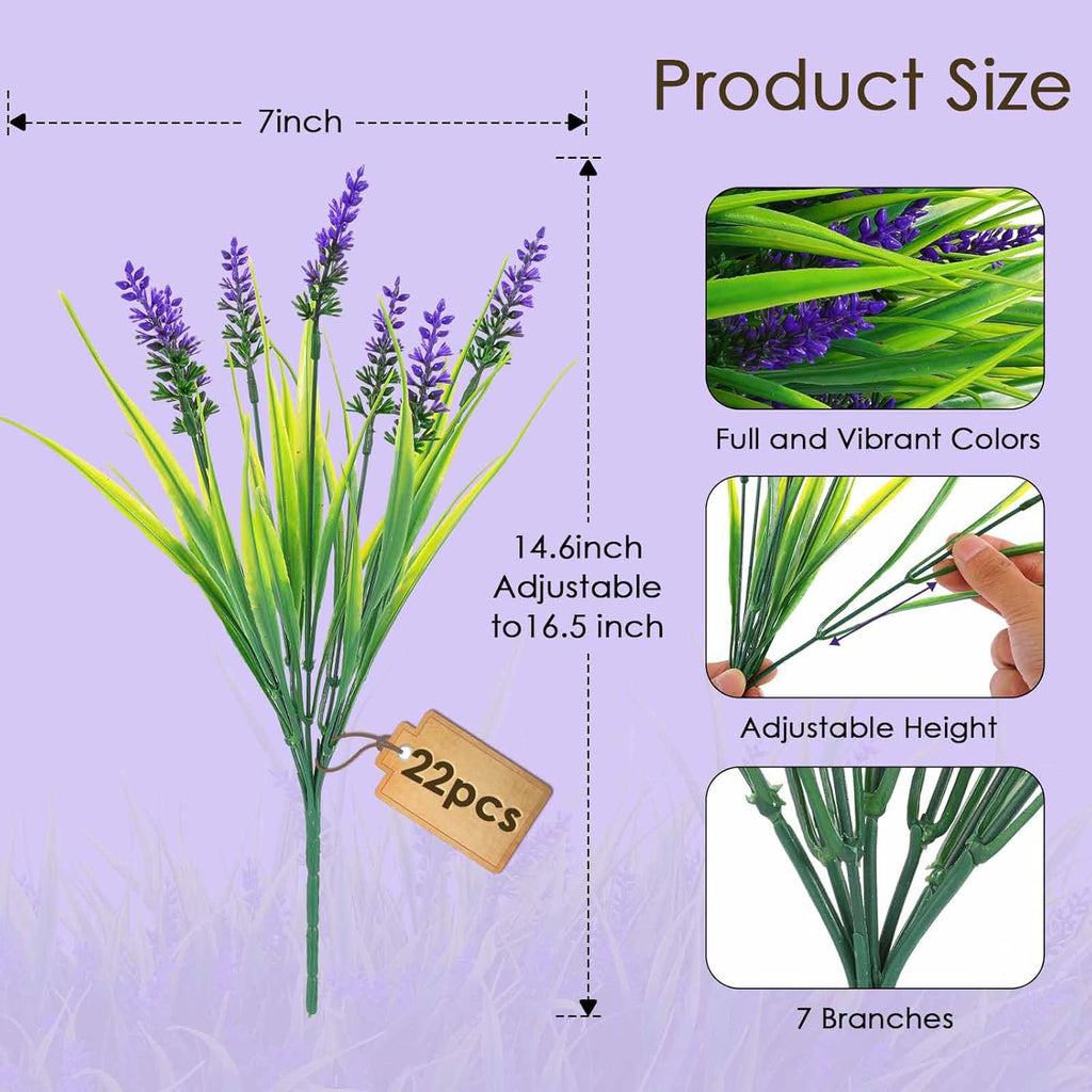 Purple Artificial Plant - View 2