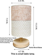 Knit Boho Wood Desk Lamp - View 8