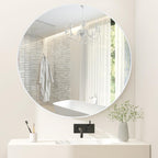 Framed Modern Black Mirror — 30"