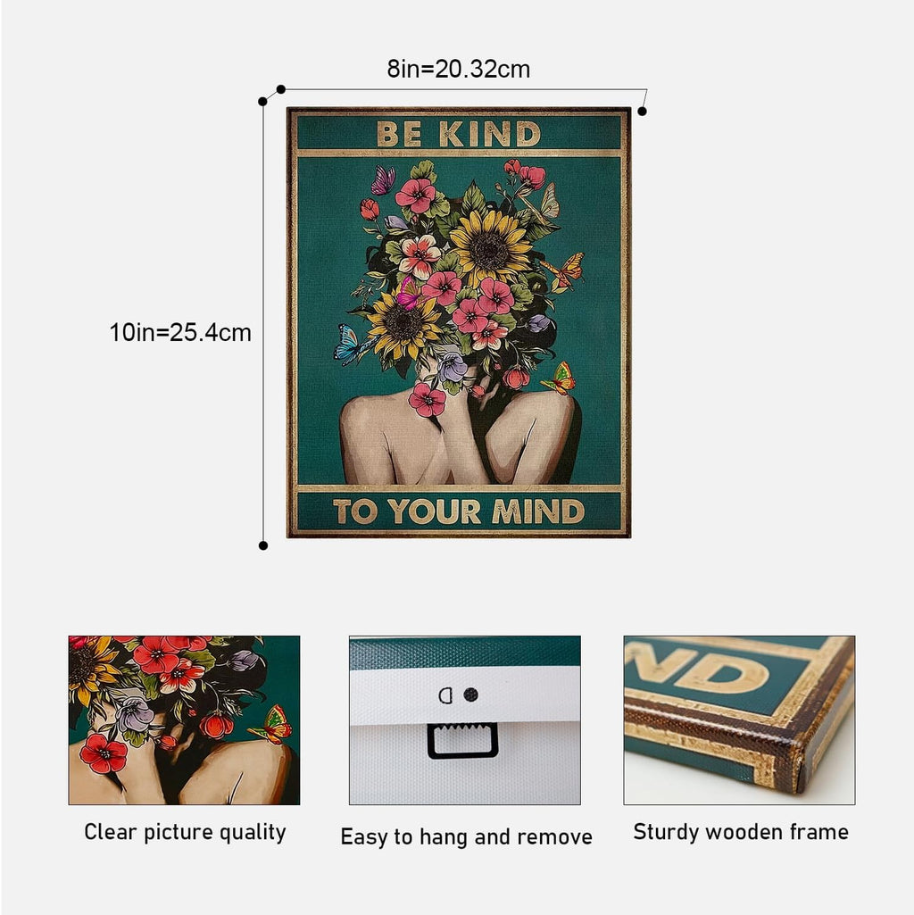 Black Canvas Wall Art — 10" - View 2