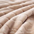 Luxe Beige Throw Pillow — 50" - View 5