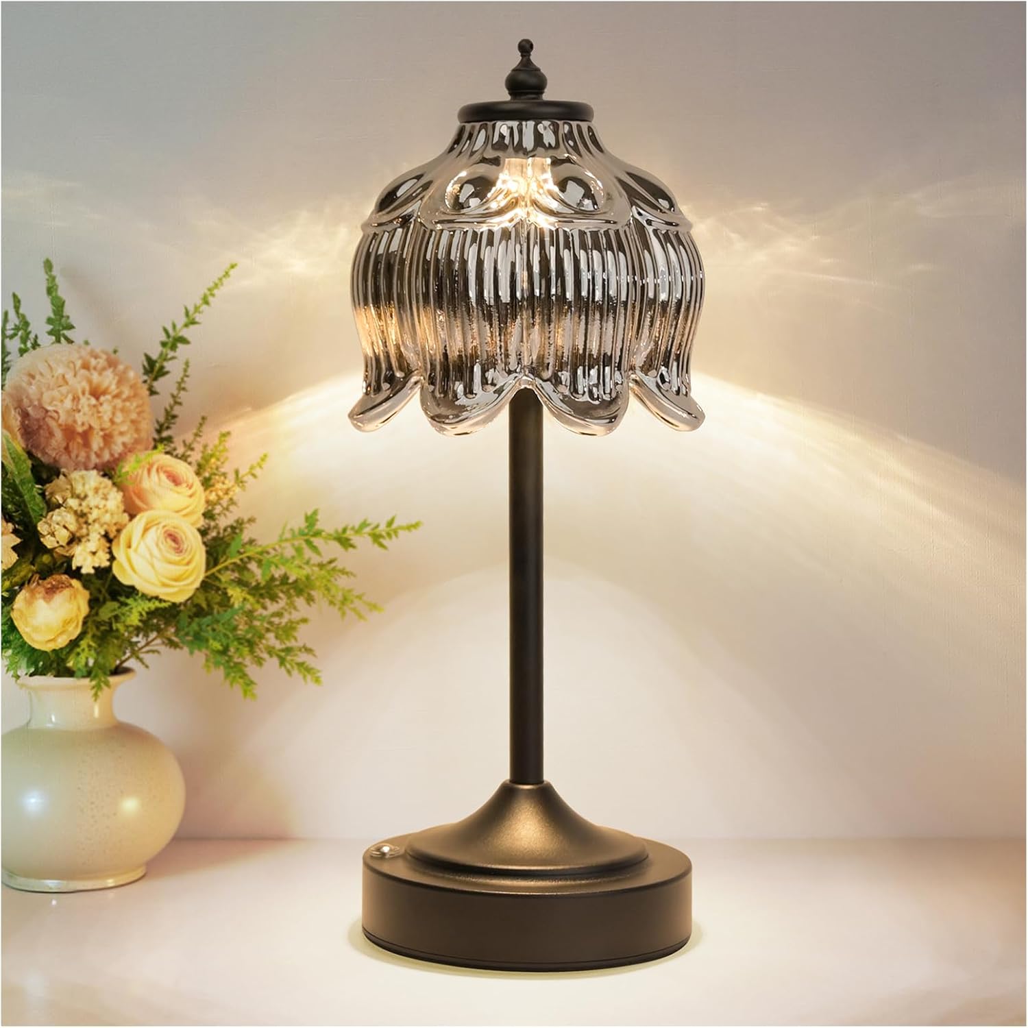 Cordless Black Desk Lamp — Black