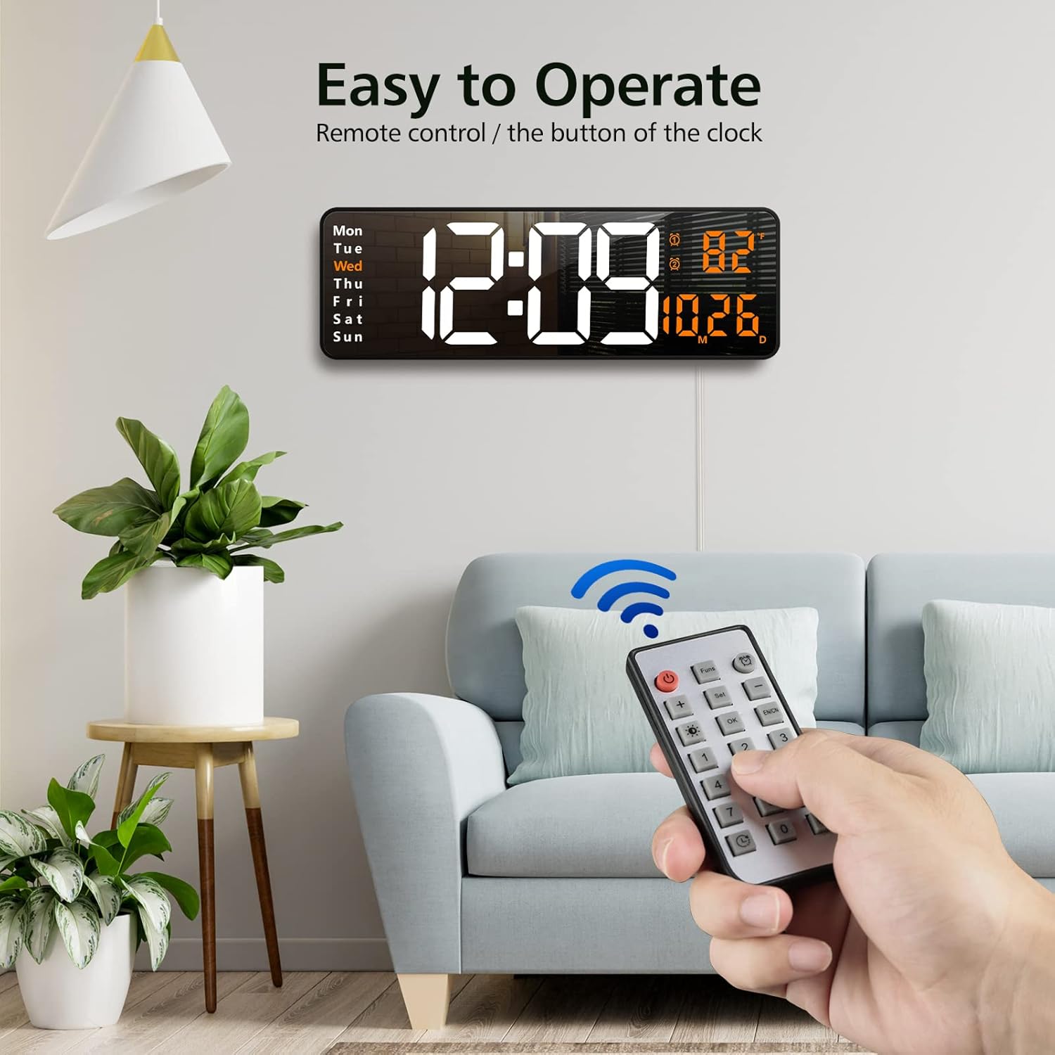 Green Wall Clock — 16" - View 3