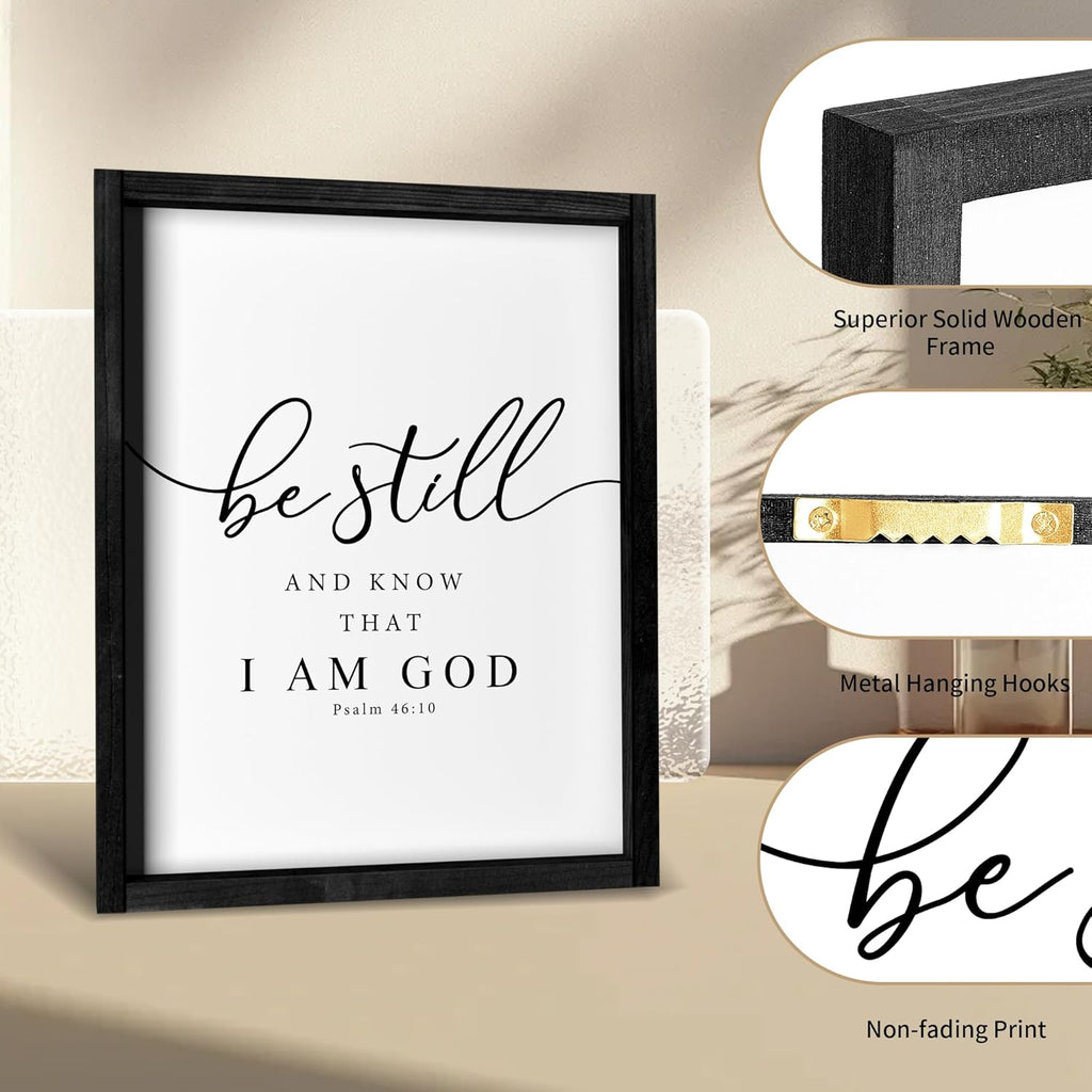 Framed Black Wall Decor — 11" - View 4