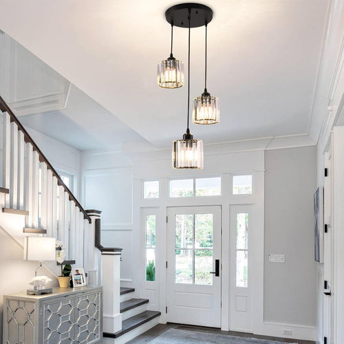 Adjustable Luxe Black Chandelier - View 2