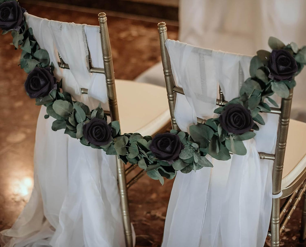 Velvet Luxe Black Artificial Flowers - View 3