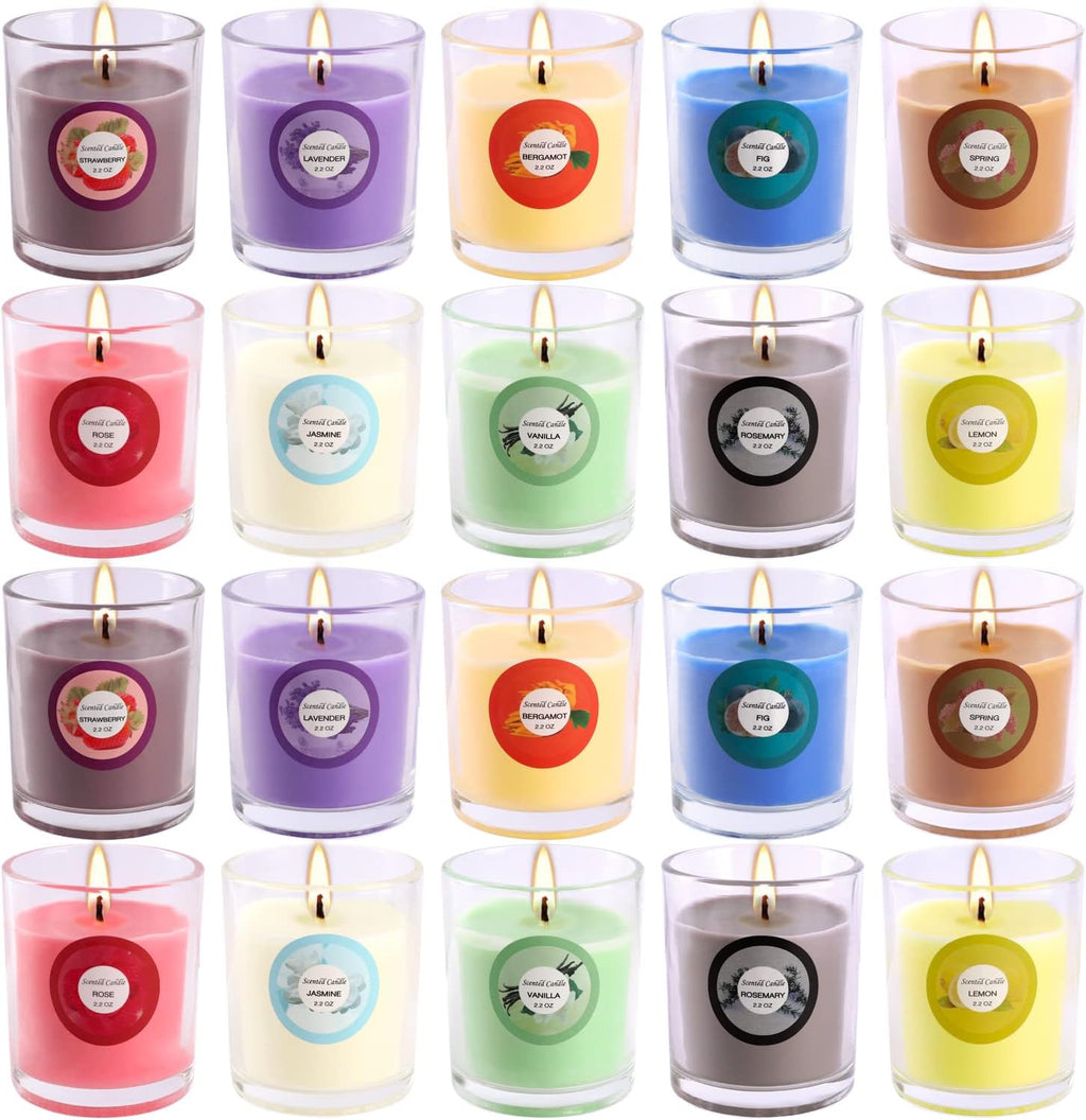 Soy Wax Brown Scented Candle - View 9