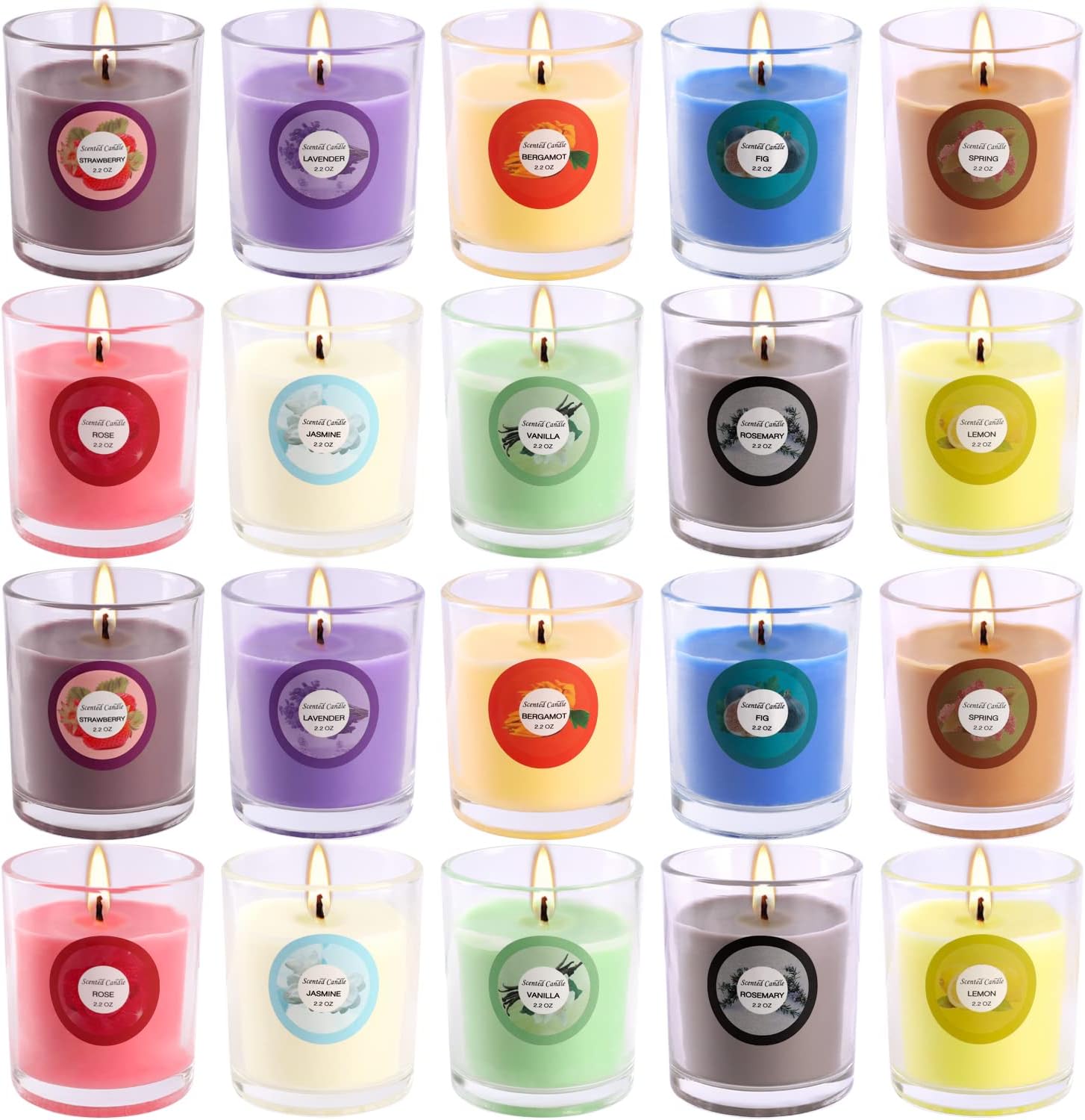 Soy Wax Brown Scented Candle - View 9