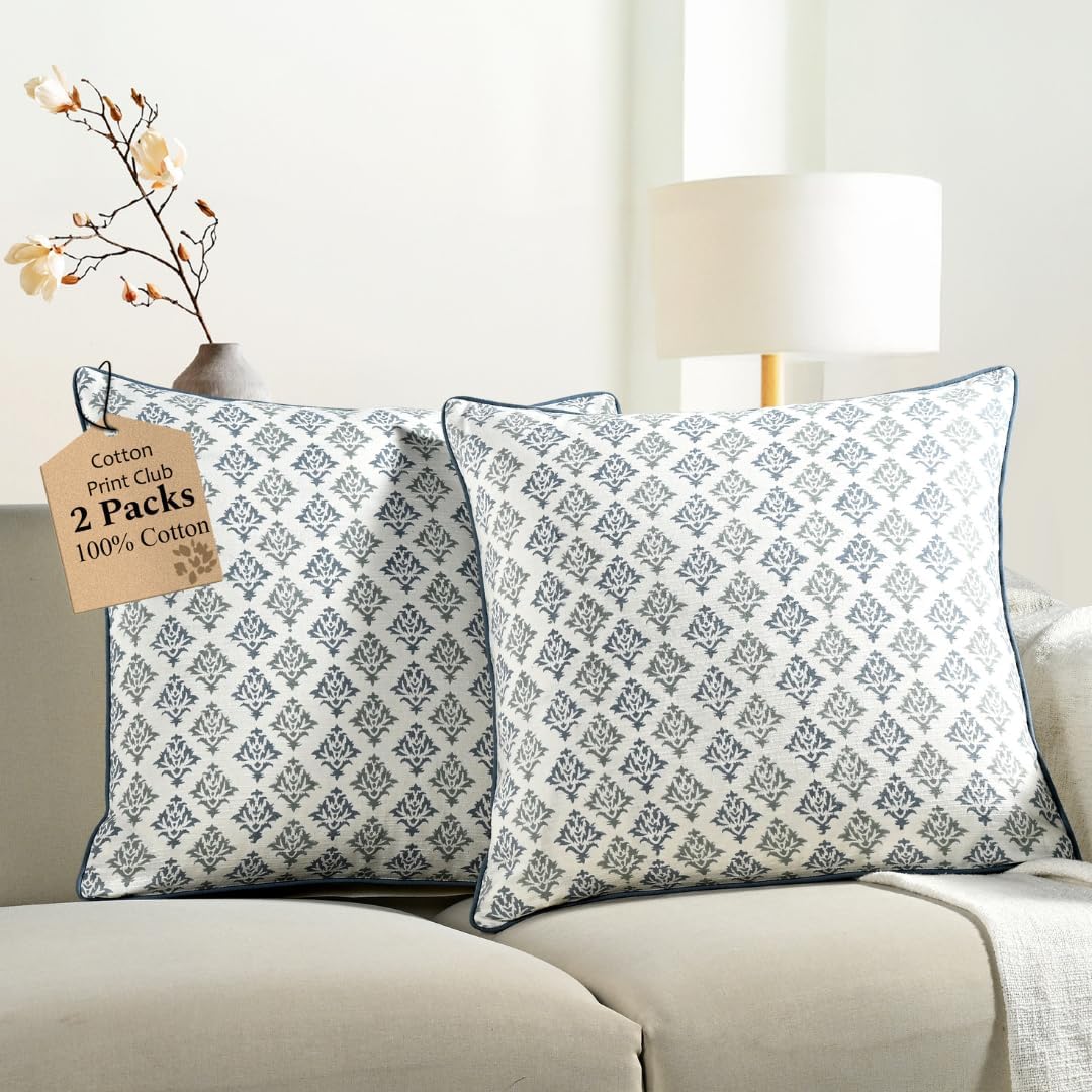 Boho Beige Cushion Cover — 20" — 18" x 18" (Pack of 2)