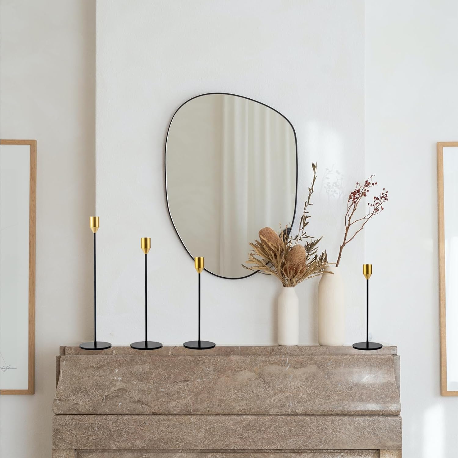 Antique Luxe Metal Candle — Set of 5 - View 5