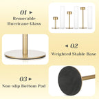 Luxe Black Candle — Set of 3 - View 6