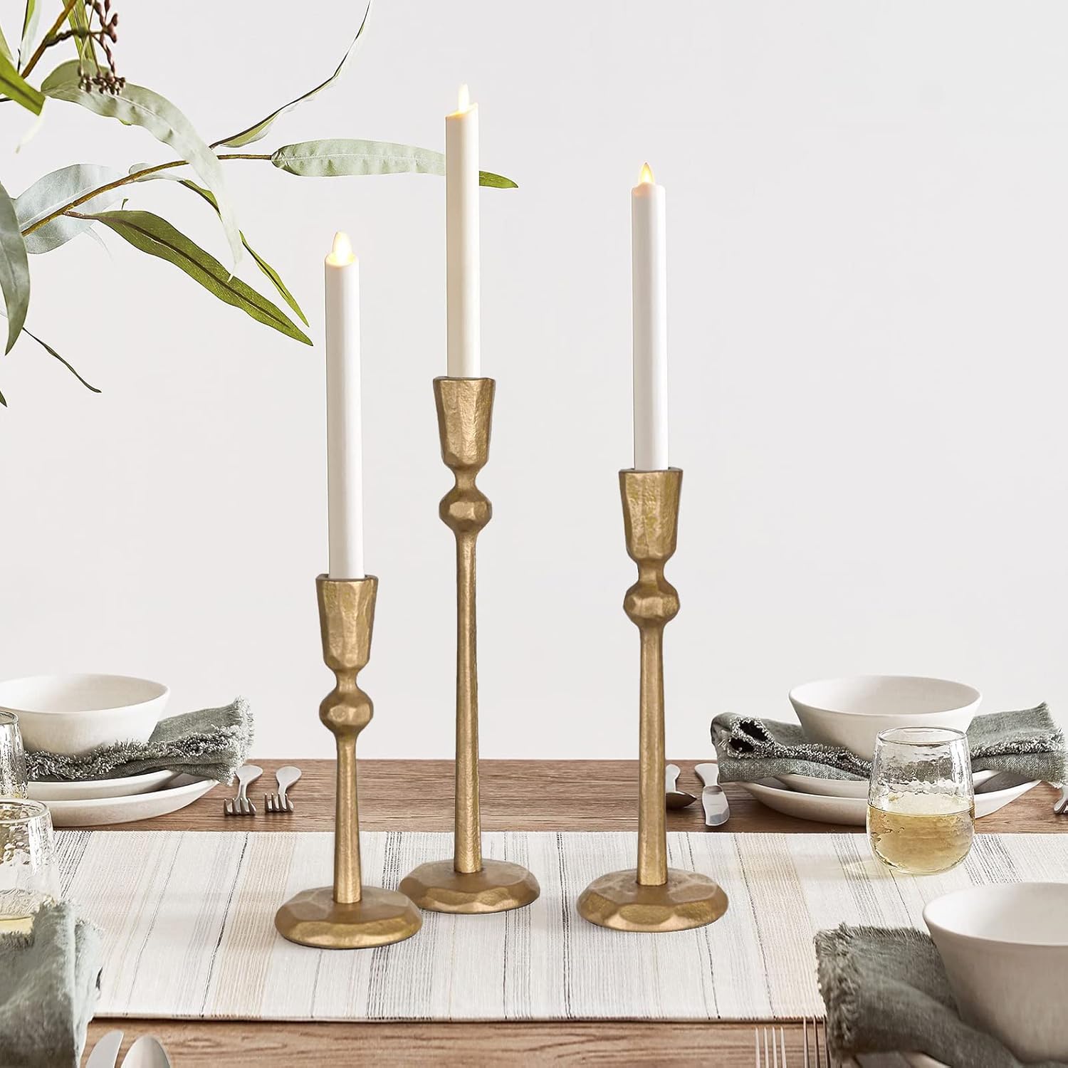 Antique Luxe Black Candle — Set of 3 - View 6