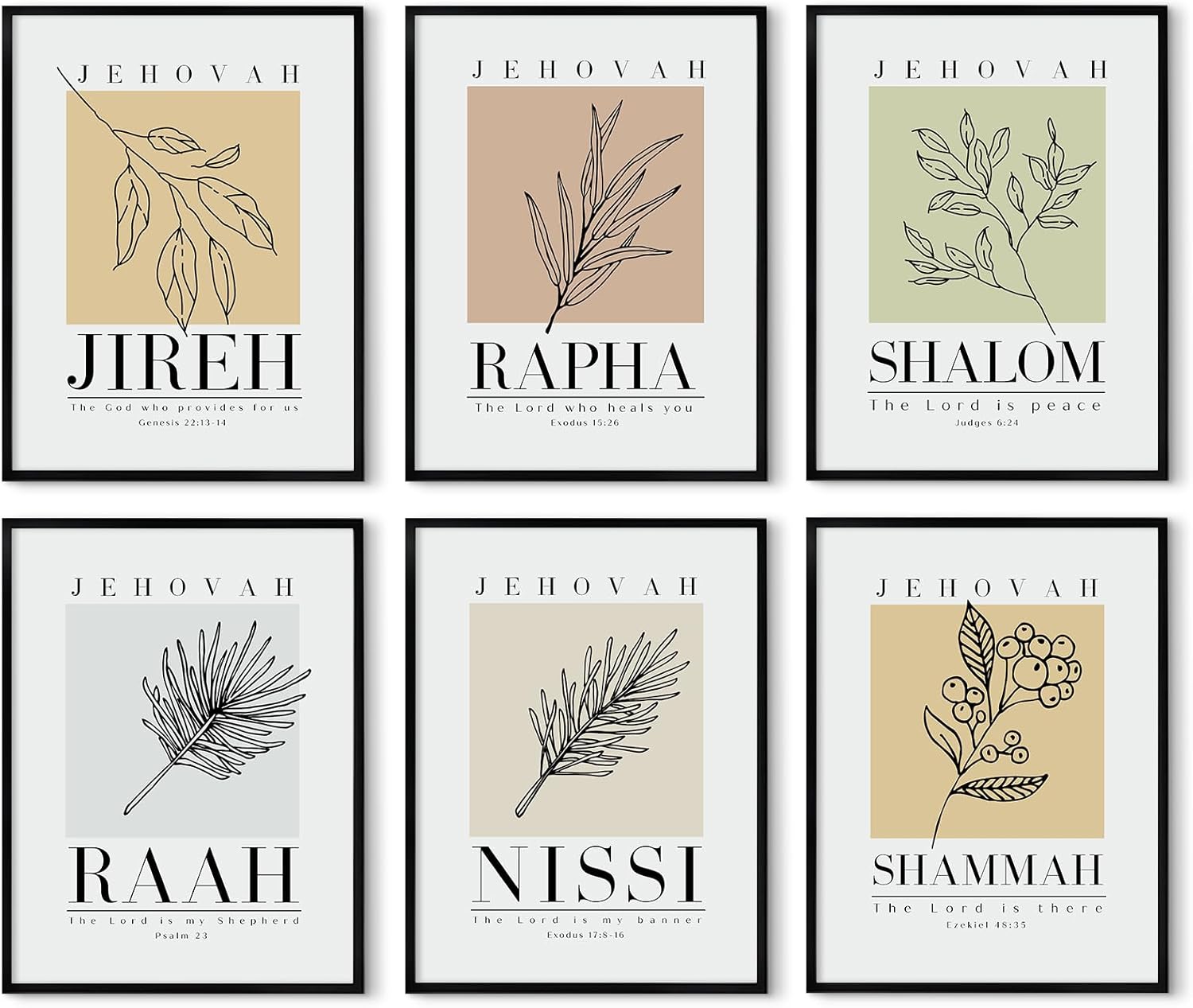 Unframed Boho Beige Wall Art Print — 16" — 8x10 Inch Unframed