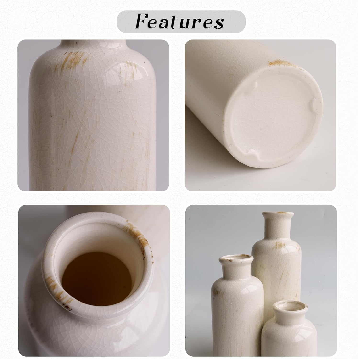 Boho Ceramic Vase Set - View 6