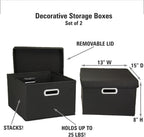 Black Storage Basket - View 3