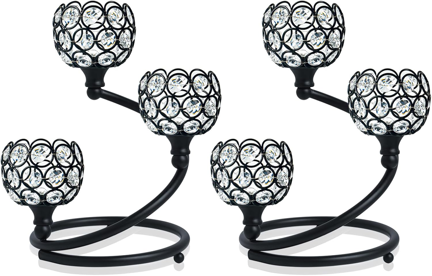 Luxe Black Candle — Set of 2 — Black
