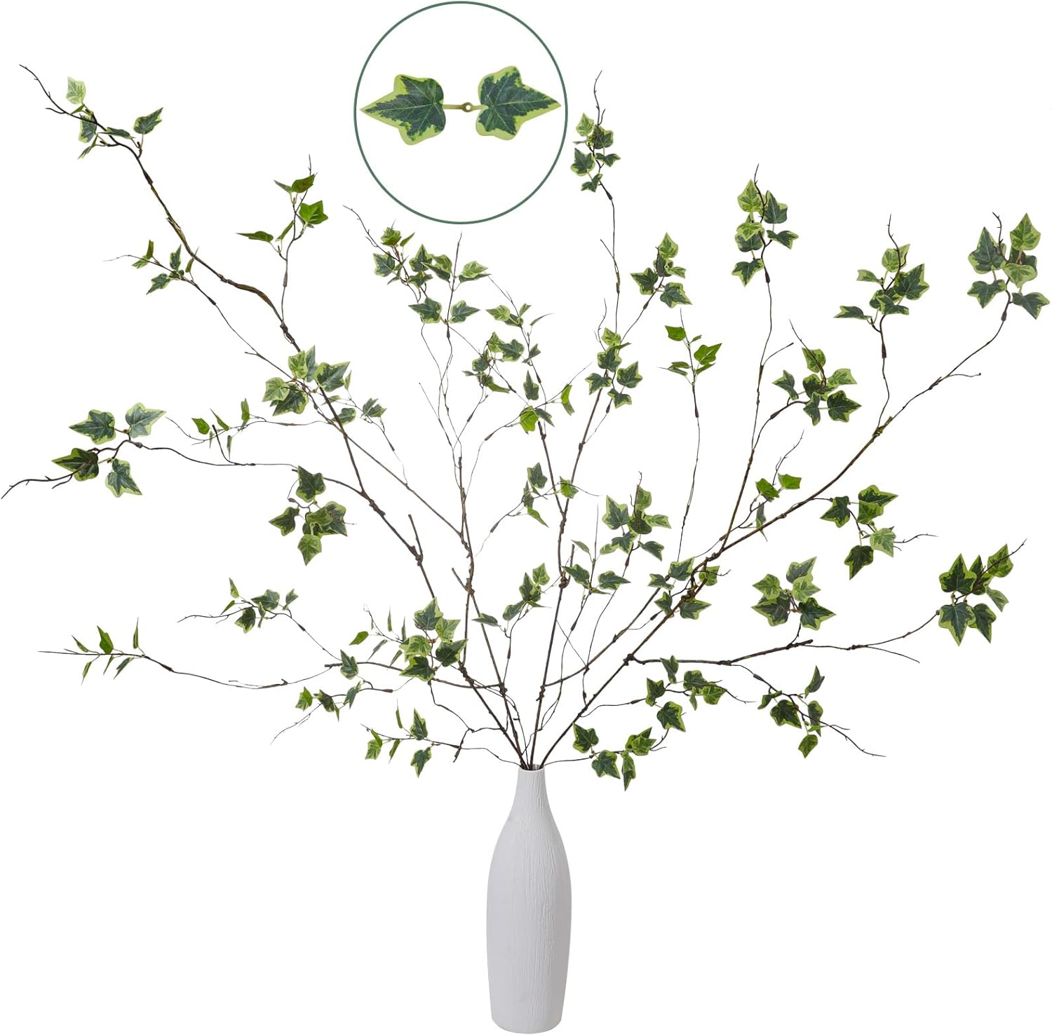 Black Artificial Plant — 38.5" — Fs White