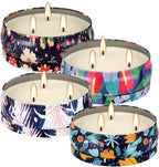 Soy Wax Black Scented Candle — 4x13 - View 2