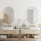 Oval Luxe Black Mirror — 1" - View 3