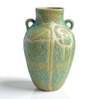Handcrafted Boho Beige Flower Vase — 10"