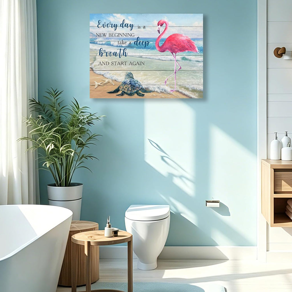 Framed Farmhouse Wood Canvas Wall Art — 12" - View 2