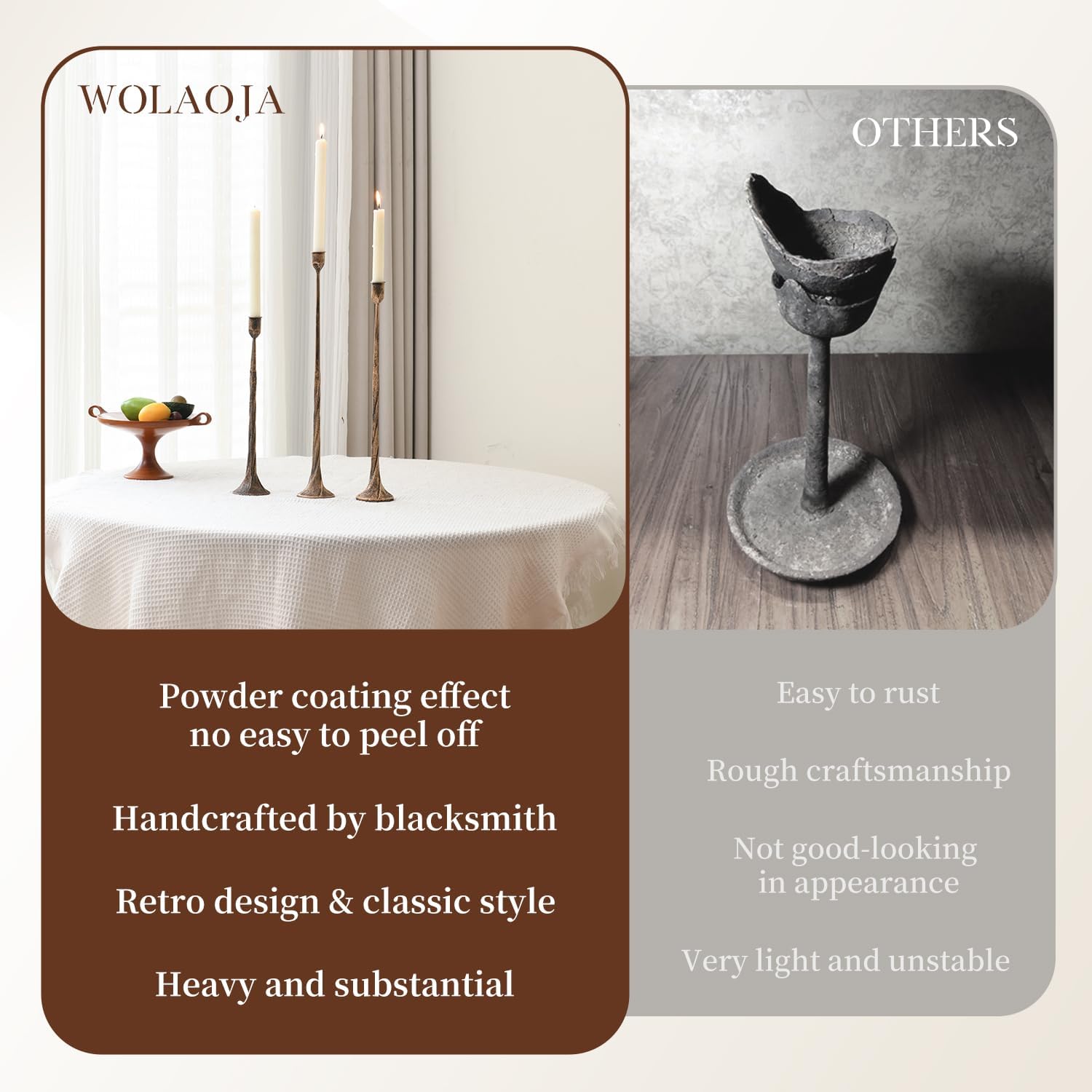 Vintage Luxe Black Candle — 4" - View 5