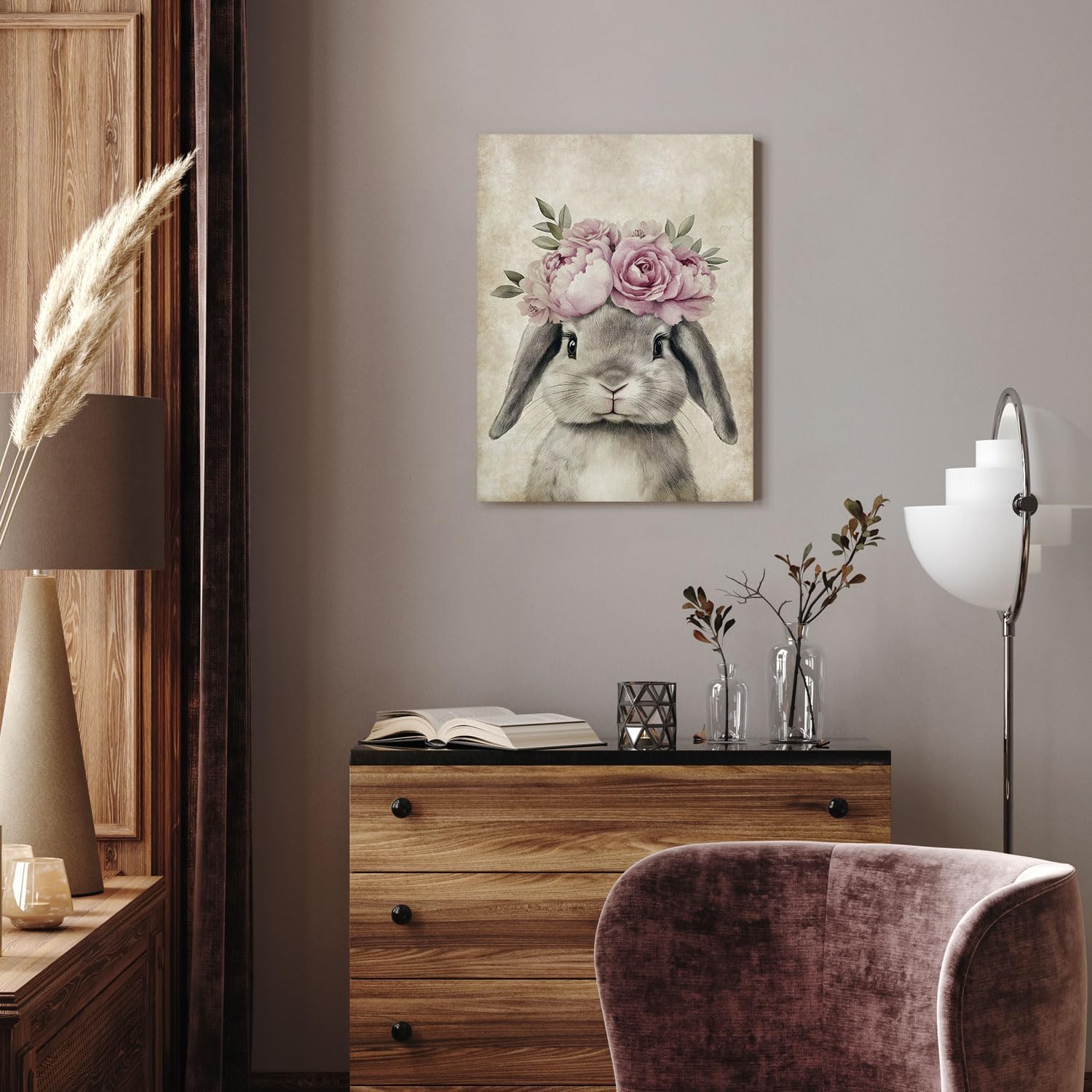 Framed Mid-Century Metal Canvas Wall Art — 12" - View 2