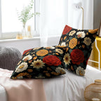 Boho Black Throw Pillow Cover — 18" - View 8