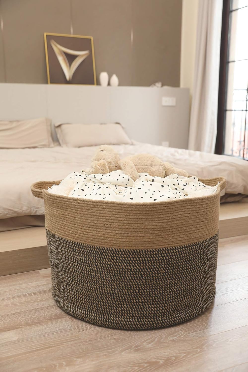 Boho Beige Throw Pillow — 24" - View 7