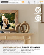 Farmhouse Beige Decorative Vase — Set of 2 - View 5
