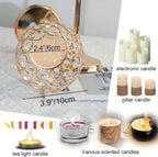 Luxe Gold Pillar Candle — 13" - View 5