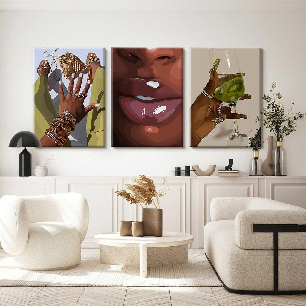 Wrapped Canvas Black Wall Decor — 12" - View 3