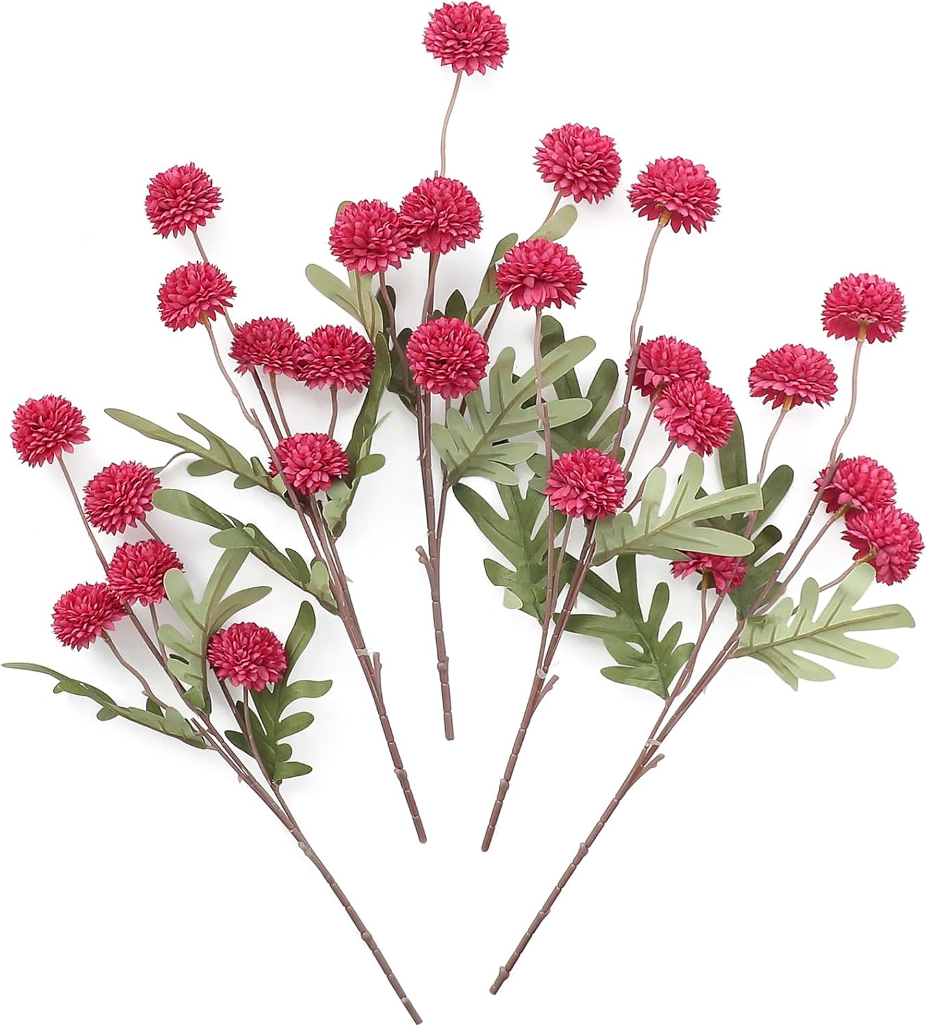 Beige Artificial Flowers — Dark Pink