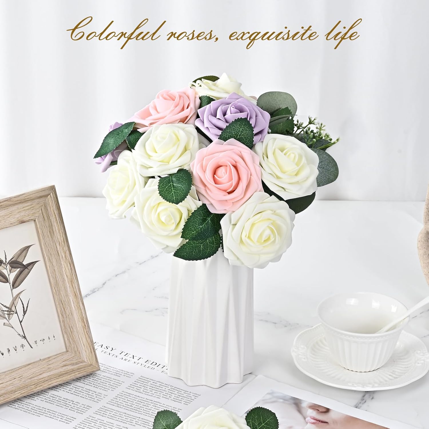Black Artificial Flowers - View 5
