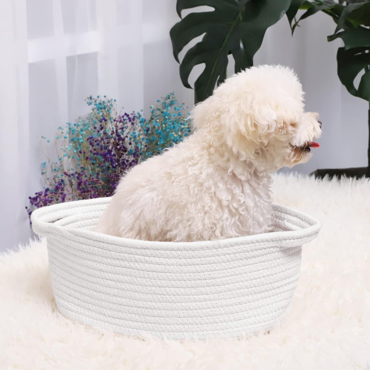 Boho Beige Storage Bin — 12" - View 3
