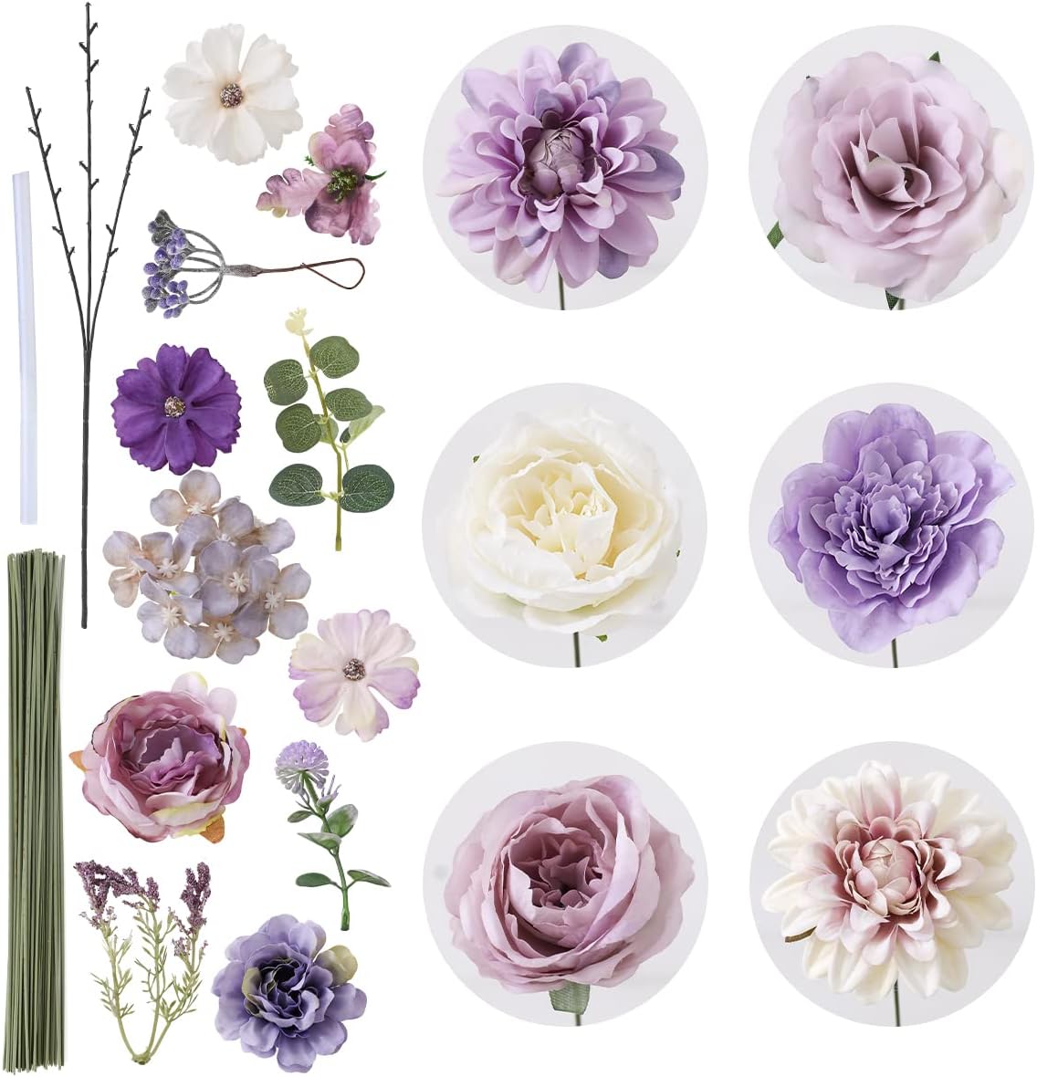 Blue Artificial Flowers - View 8
