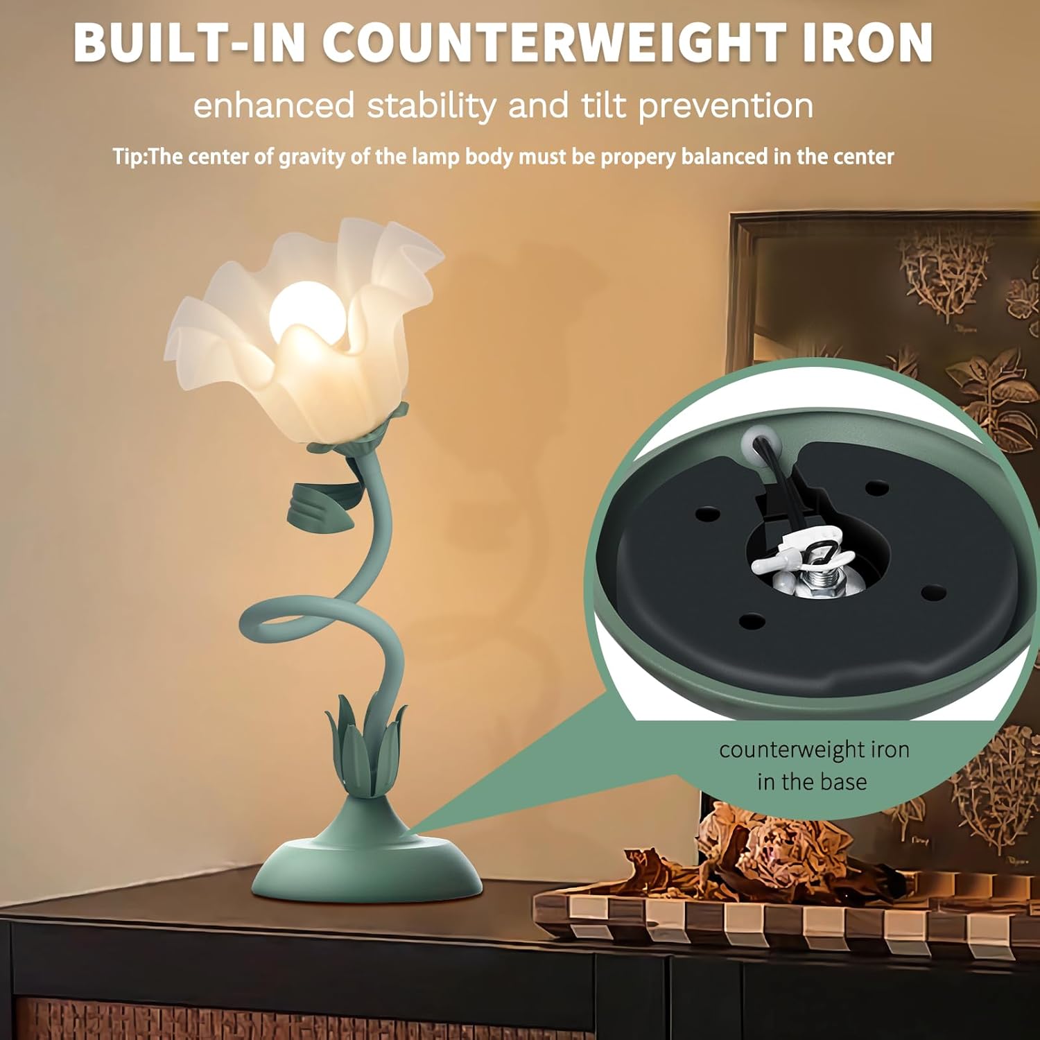 Adjustable Green Desk Lamp - View 7