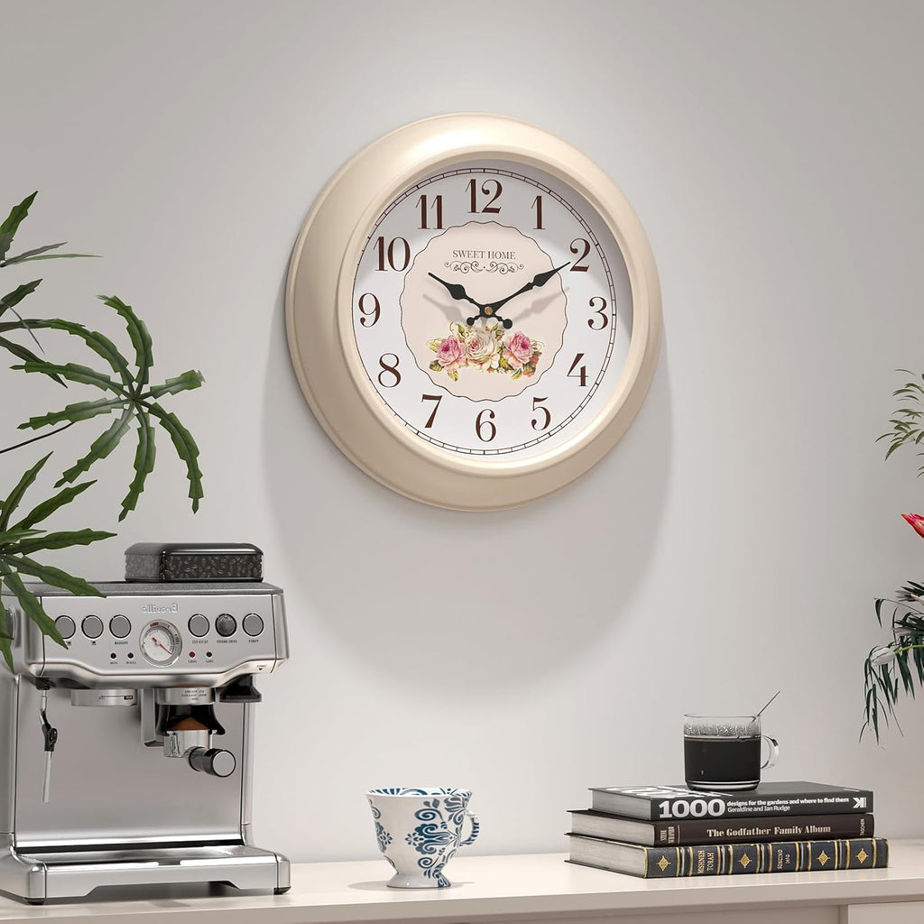 Battery Operated Farmhouse Wall Clock — 11.5" - View 6