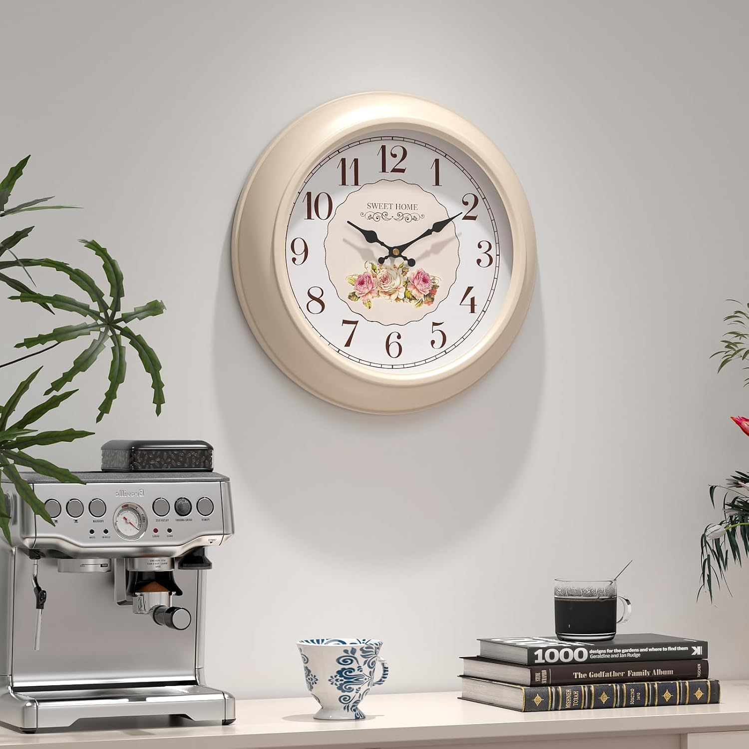 Battery Operated Farmhouse Wall Clock — 11.5" - View 6