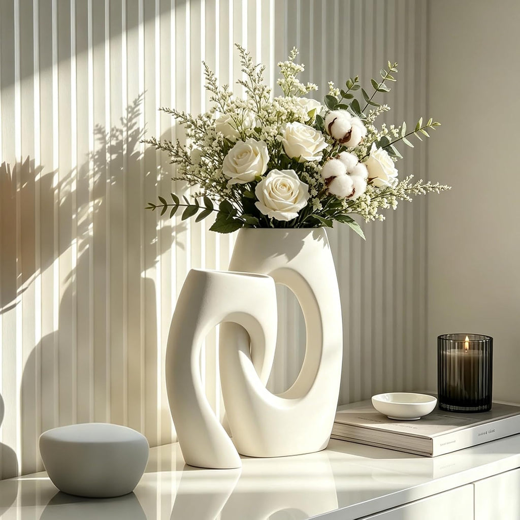 Boho Black Vase Set — Set of 2 - View 5