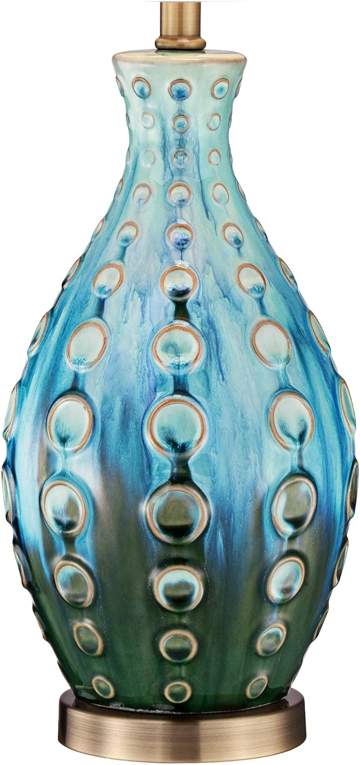 Linen Mid-Century Ceramic Table Lamp — 26.5" - View 6