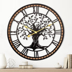 Battery Operated Black Wall Clock — 20"