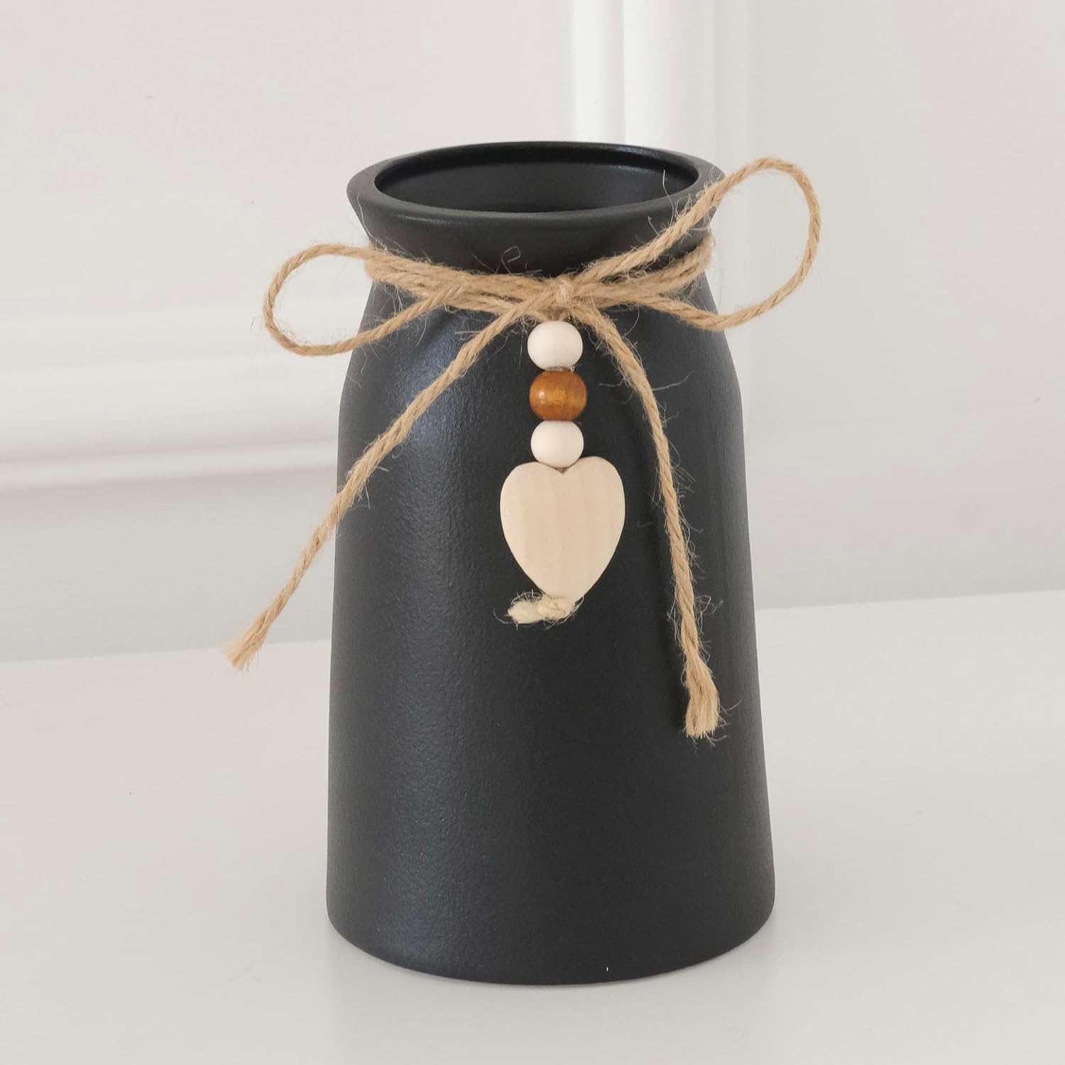 Boho Black Flower Vase — Black