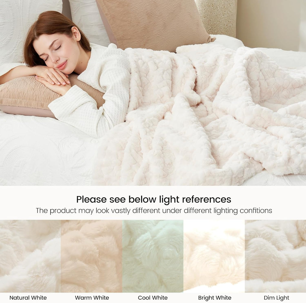 Beige Throw Pillow — 55" - View 9