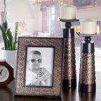 Brown Pillar Candle — Set of 2 - View 2