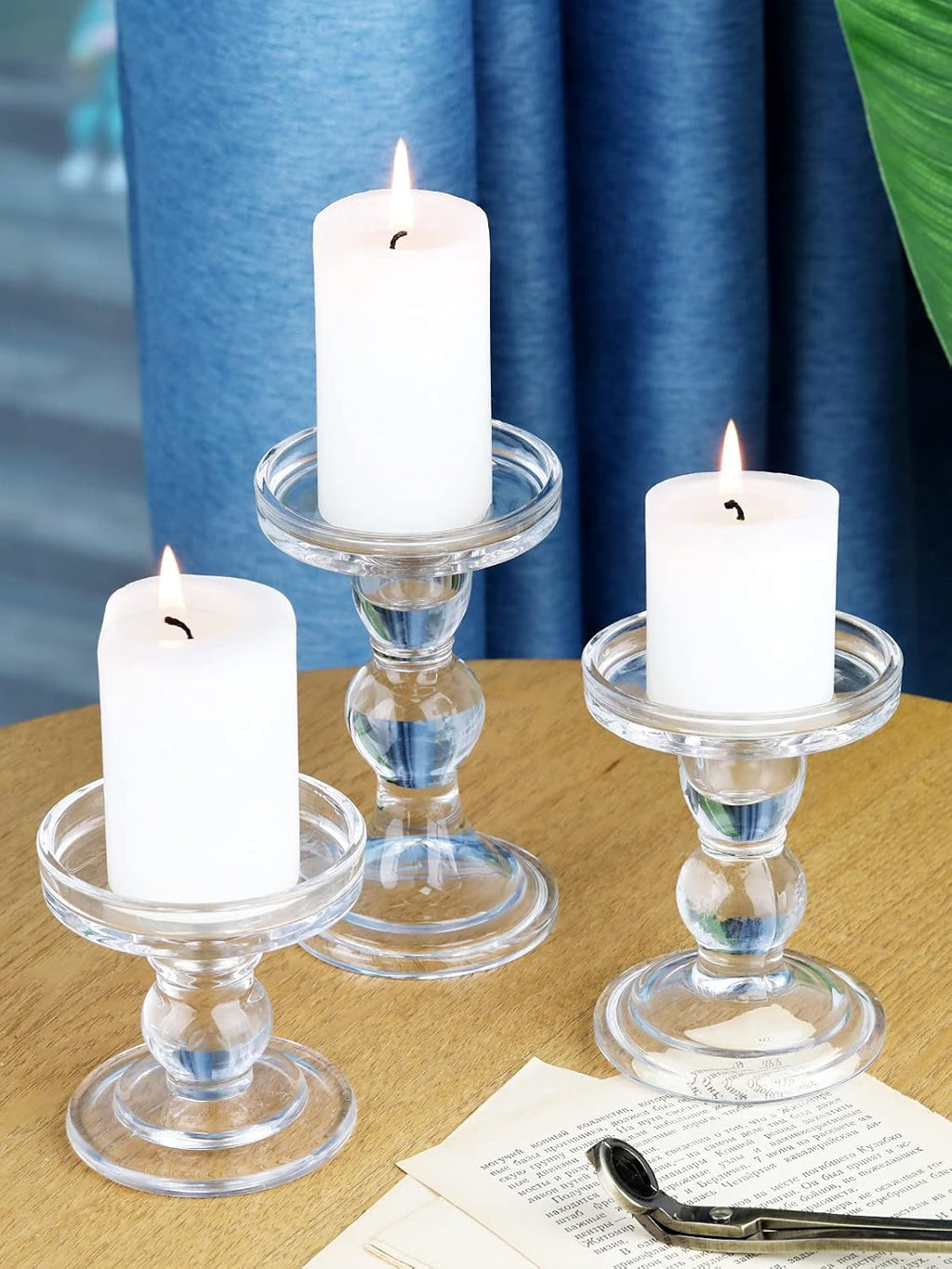 Luxe Blue Candle - View 8