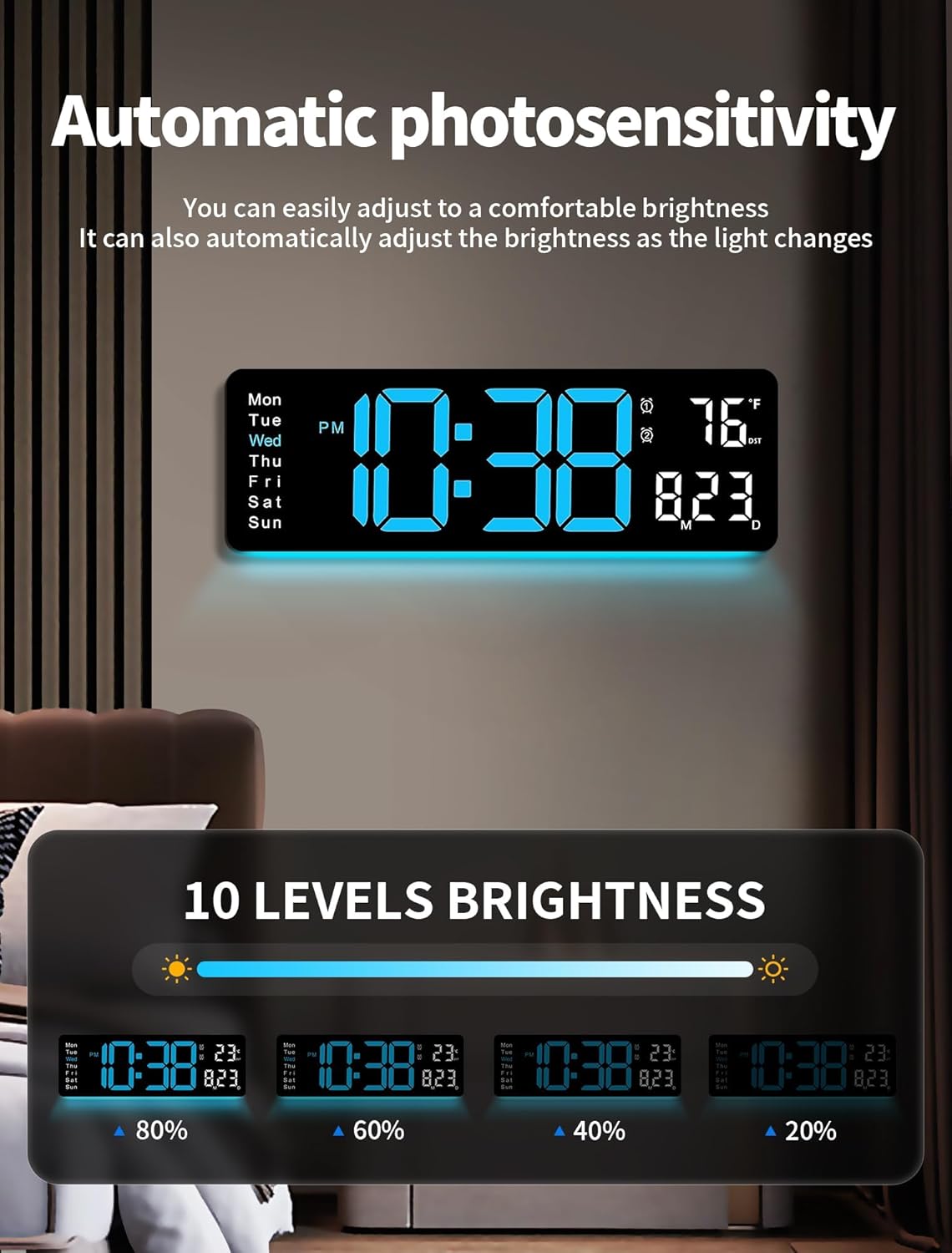 Blue Table Lamp — 16" - View 4
